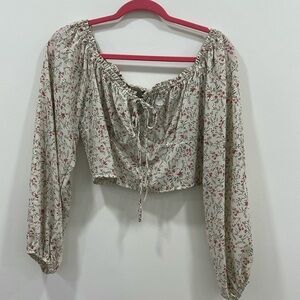 Floral crop top